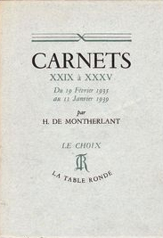 Carnets XXIX à XXXV