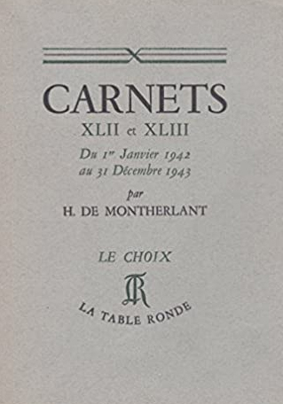 Carnets XLII et XLIII